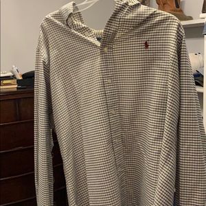 Long sleeve polo button down